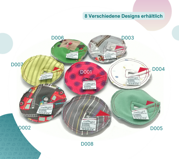 Stomapads mit Klettverschluss, 75mm, diverse Designs, für PEG & Button